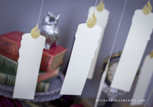Die Cut Floating Candles - Harry Potter Halloween | Designs By Miss Mandee